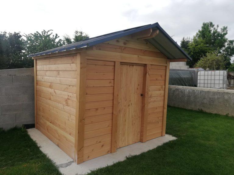 Cabane de jardin en bois Douglas - DIV001 - Structure solide et toiture en acier_0