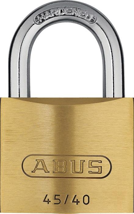 Cadenas cylindrique ABUS 45/40 - Laiton - Largeur 39 mm - Verrouillage multipoints - Résistant à la corrosion_0