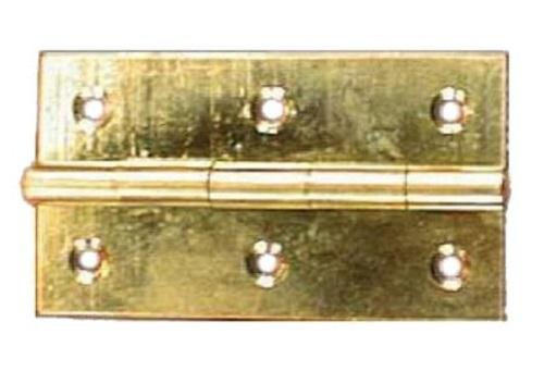 CHARNIÈRE RECTANGULAIRE HAUTEUR 69MM DIMENSION 60X35MM LAITON POLI - MONIN – 422530