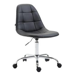 CLP Fauteuil de bureau Reims Similicuir Noir - noir polyester 192485201_0