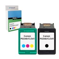 Compatible Canon PG540/CL541 - Pack de 2 cartouches d'encre noire et couleurs - Toner Services (5222B013) - multicolore_0