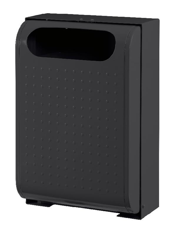 POUBELLE URBAINE BAHIA - MURALE 30 L GRIS MANGANÈSE-ROSSIGNOL PRO - MANUTAN COLLECTIVITÉS