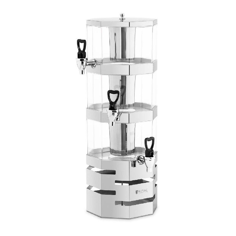 Distributeur de jus professionnel avec dispositif de refroidissement - 3 x 3,5 litres - Inox - Réf. 14_0000146_0