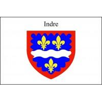 DRAPEAU INDRE : DIMENSIONS - 50 X 75 CM