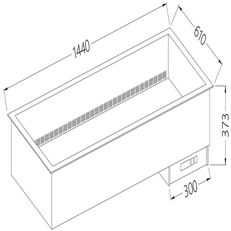 Elément bain-marie 4 gn 1/1 - à sec - ventilé - DI/BX15-PSC_0