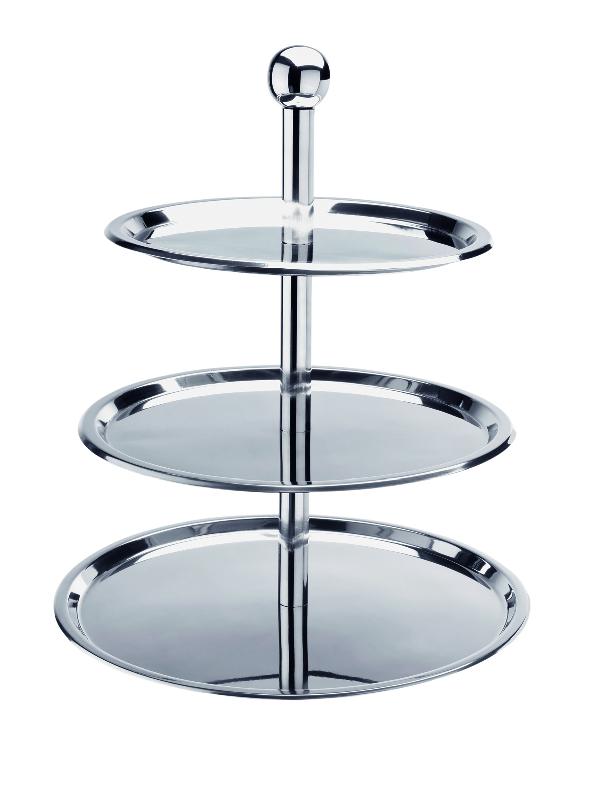 ETAGÈRE À 3 NIVEAUX EN ACIER INOXYDABLE LOURD