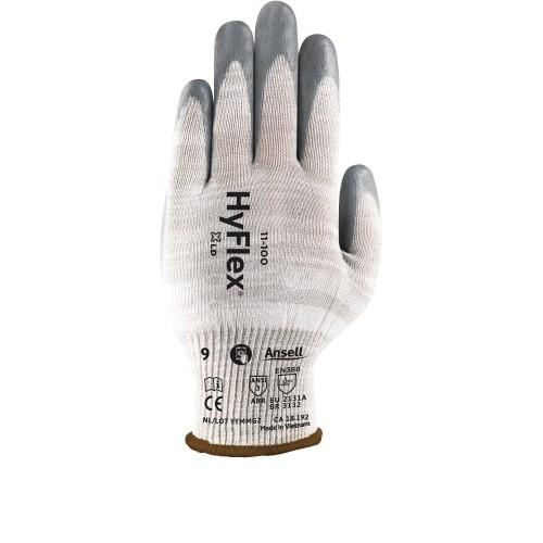 GANTS ANTI-COUPURES ANTIMICROBIENS - HYFLEX 11-100 - 12 PAIRES - T11 ANSELL