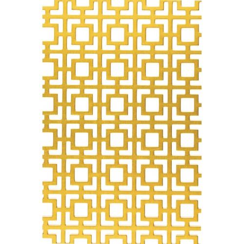GRILLE DE MÉTAL DÉPLOYÉ EN ALUMINIUM ANODISÉ - MODÈLE 490 - 1X2M DORÉ DUVAL