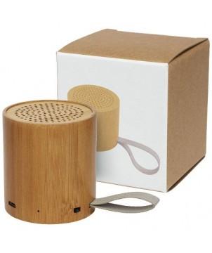 HAUT-PARLEUR BLUETOOTH LAKO EN BAMBOU - NATUREL - ACCESSOIRES AUDIO ET VIDÉO PUBLICITAIRES