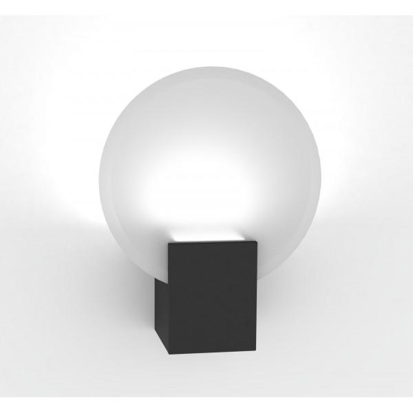 HESTER SDB APPLIQUE MURALE MÉTAL-VERRE-PLASTIQUE NOIR LED INTEGRÉE - NORDLUX 2015391003