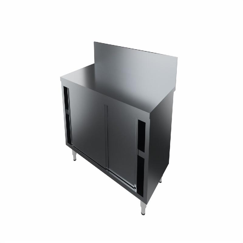 ITALCONCEPT L2G Meuble Trancheur Inox, Dosseret 200X20 Mm, 750 x 1600 x 700mm - 3616350097125_0