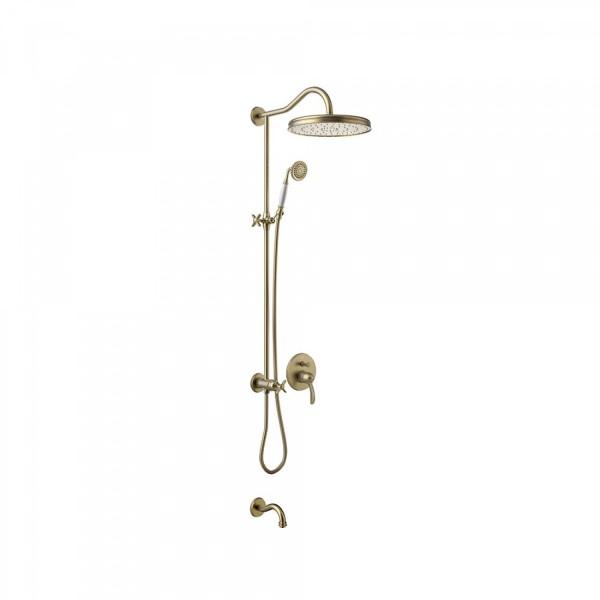 KIT DE BAIN‑DOUCHE À ENCASTRER (3 VOIES) LAITON MAT - TRES 24218006LM