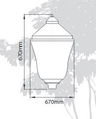 Luminaire d'éclairage public Adivino - HID 100 W - Aluminium - IP66 - Classe 2_0