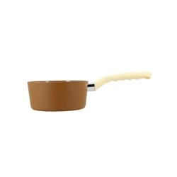Menastyl - Casserole 16cm Colorama Noisette - Aluminium - Revêtement antiadhésif en céramique - 3256391017920_0