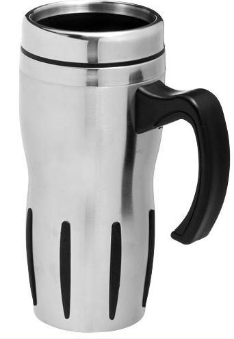 Mug isotherme Tech 330ml - Acier inoxydable double paroi - Ouverture facile - Coffret cadeau - 10014500_0
