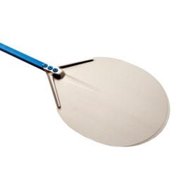 Pelle en aluminium Ø450 mm A-45 - tête emboutie avec manche anodisé bleu_0