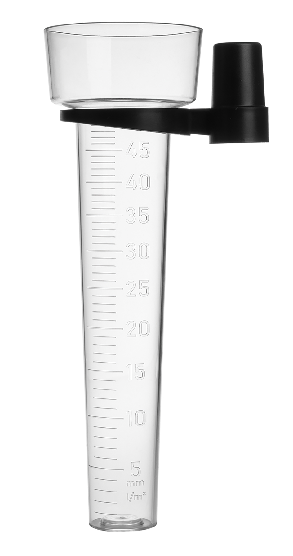 Pluviomètre classique gradué - Capacité 45 mm/m² avec support pour mât ou baguette - Réf. 4715T_0