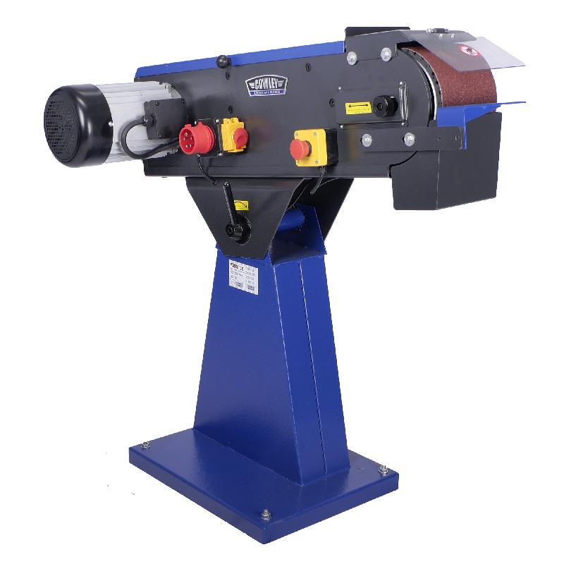 Ponceuse à bande métal 150mm x 2000mm - 400V Triphasé - Moteur 4kW et système de tension automatique_0
