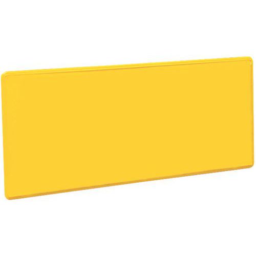 PORTE-ÉTIQUETTE ADHÉSIF JAUNE 60X100 MM - MANUTAN EXPERT