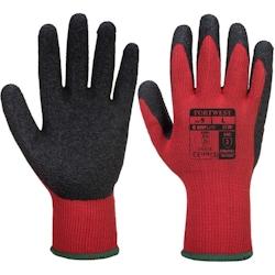 Portwest - Gants manutention enduit mousse de latex très adhérent Rouge Taille 8 - 5036146008292_0