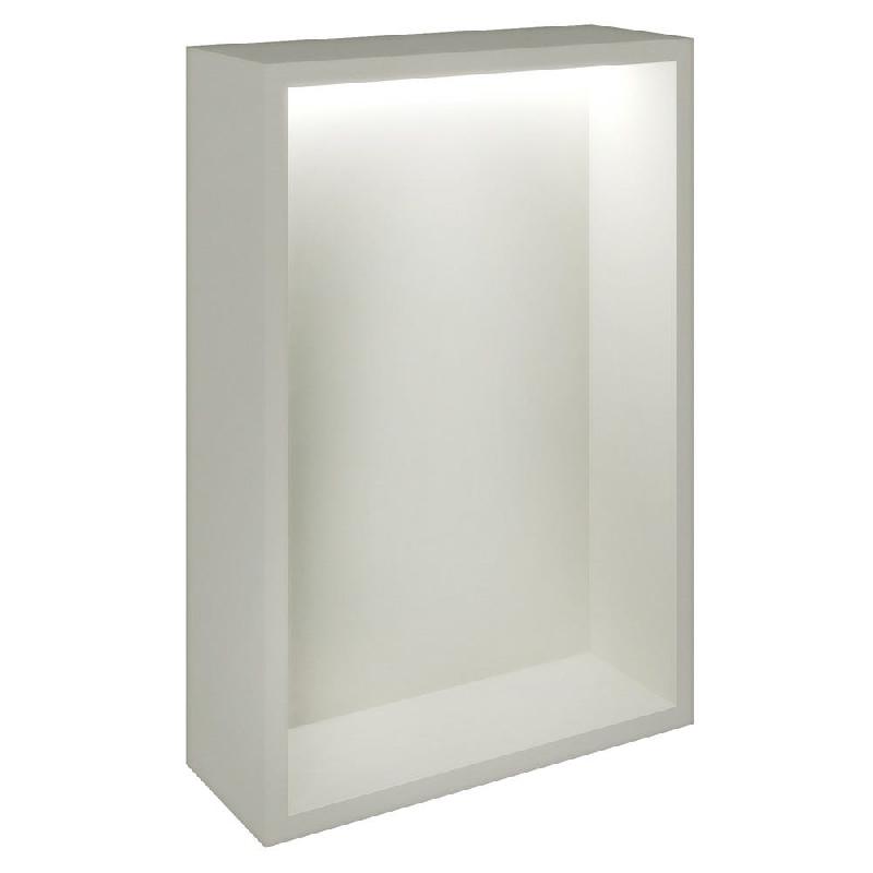 Présentoir Cage blanc mat avec LED 38,4x14,5x56cm_0