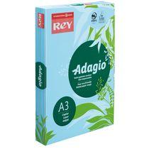 RAMETTE PAPIER COULEUR REY ADAGIO COULEURS INTENSES A3 80 GR - 500 FEUILLES - BLEU VIF