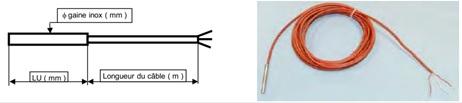 Sonde à résistance protégé par une gaine en acier inoxydable, adaptée à une variété d'applications - Type SCAB (-50°c à 350°c)_0