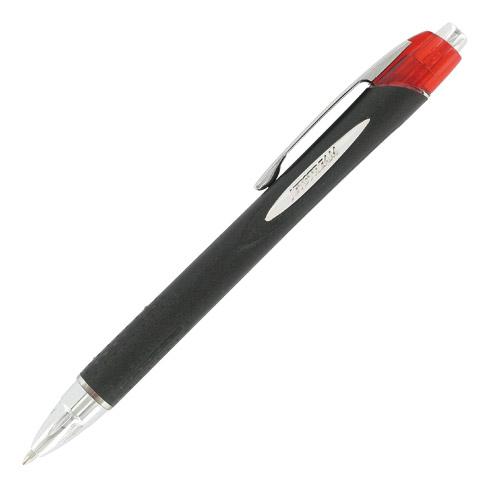 LOT DE 2 - STYLO ROLLER UNI BALL JET STREAM RÉTRACTABLE POINTE 1 MM - ÉCRITURE LARGE ROUGE