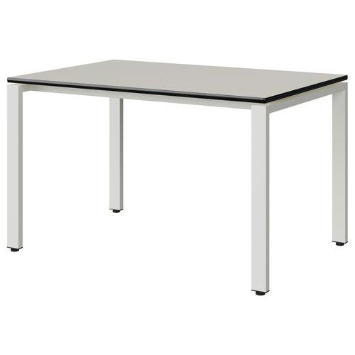 TABLE MALIBU 120X80 T5 SOUDÉ ST BLC SEL W911/NOIR BLC 9016