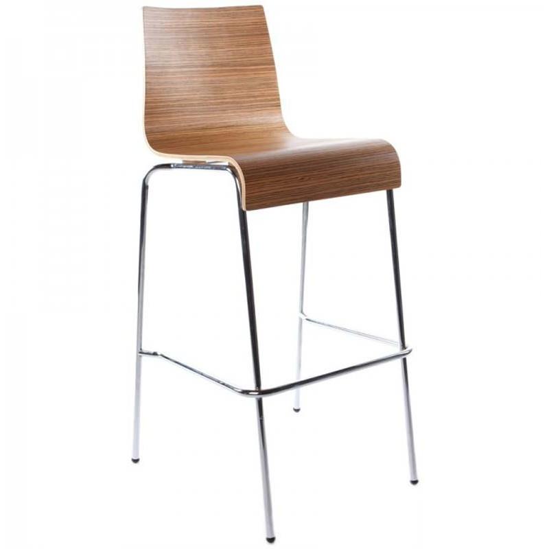 Tabouret de bar Forest 104 cm marron - Paris Prix, structure chêne et piètement métal_0
