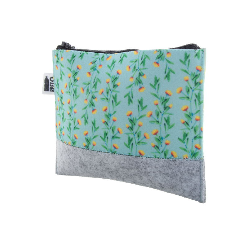 Trousse de toilette en feutre RPET - Personnalisable avec impression totale - Labelisée RPET_0