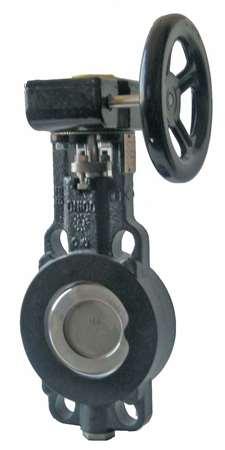 Vanne papillon double excentrique - corps en acier - commande manuelle - S-TECH 5590BRM DN65_0