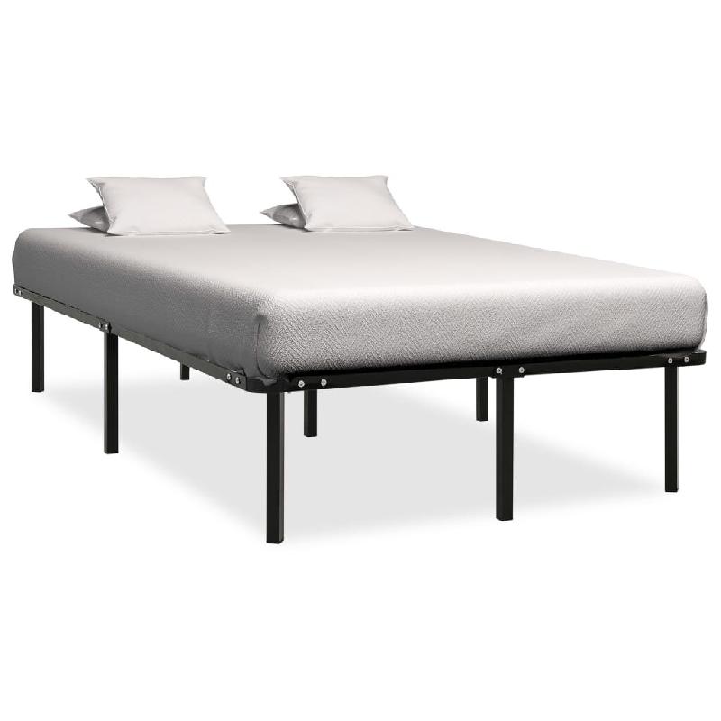 VidaXL Cadre de lit sans matelas noir métal 160x200 cm Modèle Fermelor - 284682_0