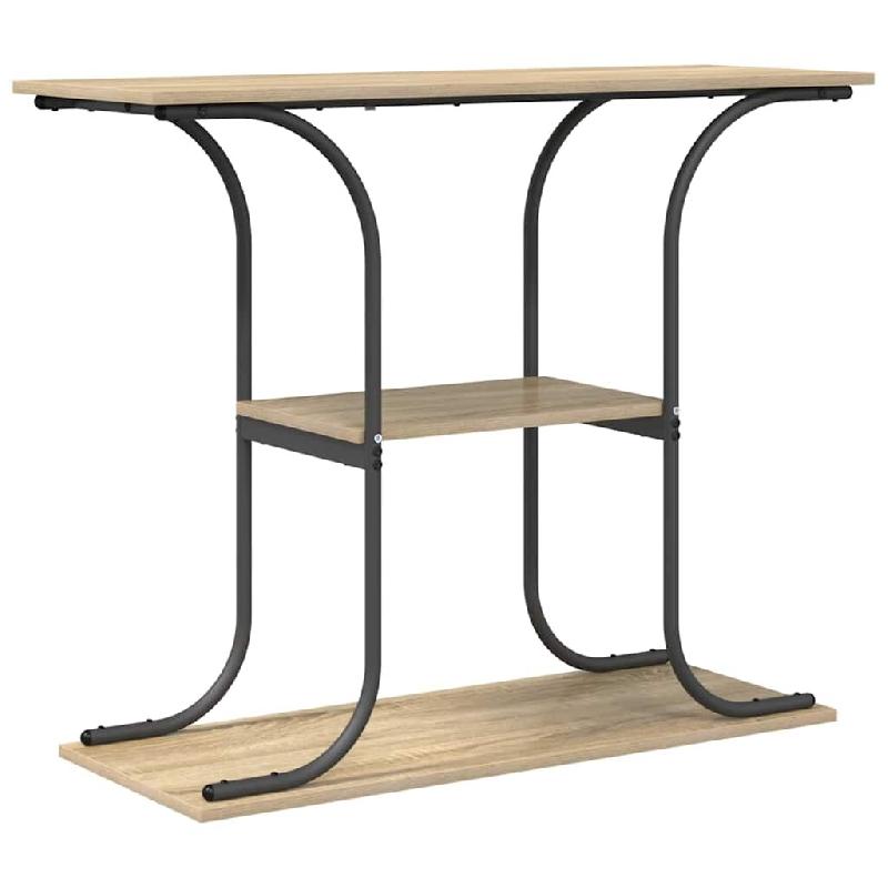 VidaXL Table console Chêne Sonoma 101 x 35 x 80,5 cm Bois d'ingénierie Modèle Aero Nova - 868470_0