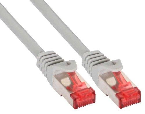 Câble RJ Inline 76403 - Cat6 - 3m - Connecteurs RJ45 homme/homme - Couleur gris_0