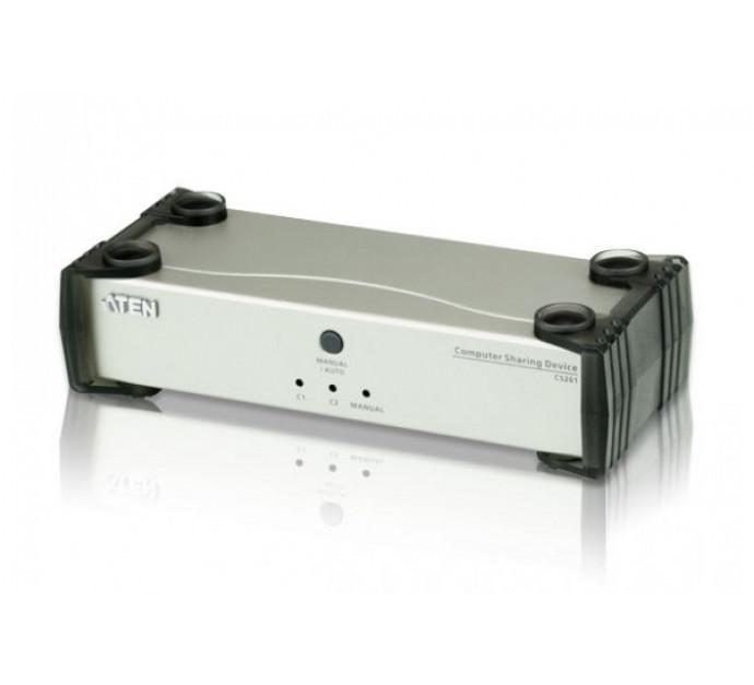 Aten cs261 kvm dvi inversé 1 pc 2 utilisateurs dvi/usb 260261_0