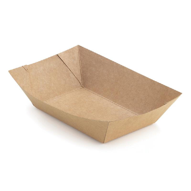 Barquette en carton 39cl kraft brun - lot de 250_0