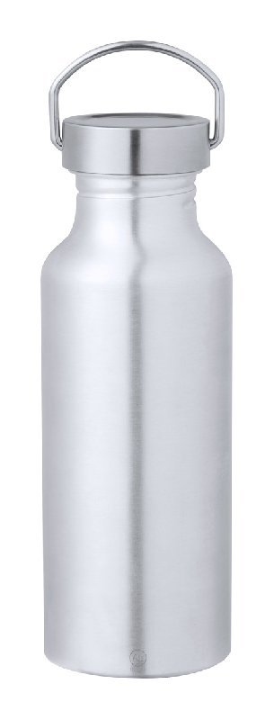 Bouteille connectée - aluminium recyclé avec anse - 650 ml_0