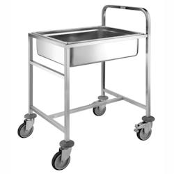 Chariot de Transport en Inox pour Bac GN 2/1 - Pujadas - 8421661803809_0