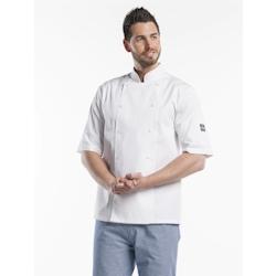 Chaud Devant  21706 Veste de Chef Hilton Poco Blanc Manches Courtes | XL - XL blanc 21706_0