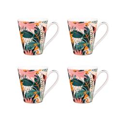 Coffret de 6 mugs Taiana 31 cl -  Décoré Rond Porcelaine Table Passion 12.5x8.8 cm - multicolore porcelaine 3106232313127_0