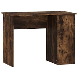 Helloshop26 - Bureau table poste de travail meuble d'ordinateur informatique étude chêne fumé 100 x 55 x 75 cm bois d'ingénierie 02_0023568 - 3000_0