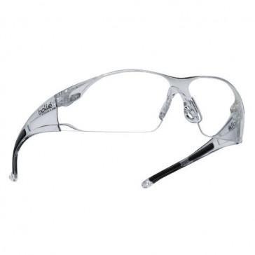 Lunettes de chantier Rush - monture PC, écran PC hydrophobe, branches anti-glisse, traitement anti-rayures et anti-buée_0
