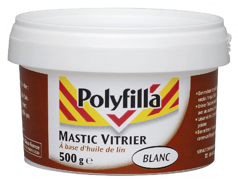 Mastic d'étanchéité vitrier POLYFILLA 500 g blanc_0