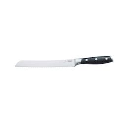 METRO Professional Couteau à pain, 200 mm, riveté avec mitre - noir inox 885643_0