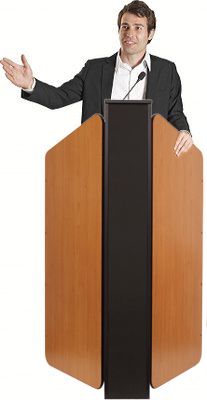 Pupitre pliable avec microphone inclus