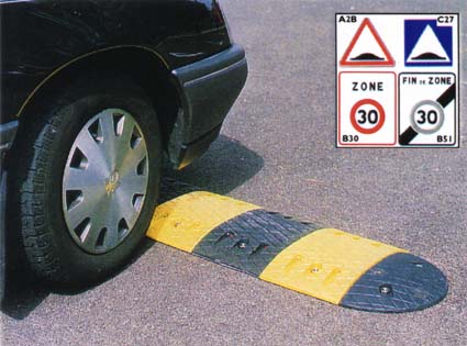 Ralentisseur de vitesse pour véhicules – limitation de vitesse et sécurité des piétons_0