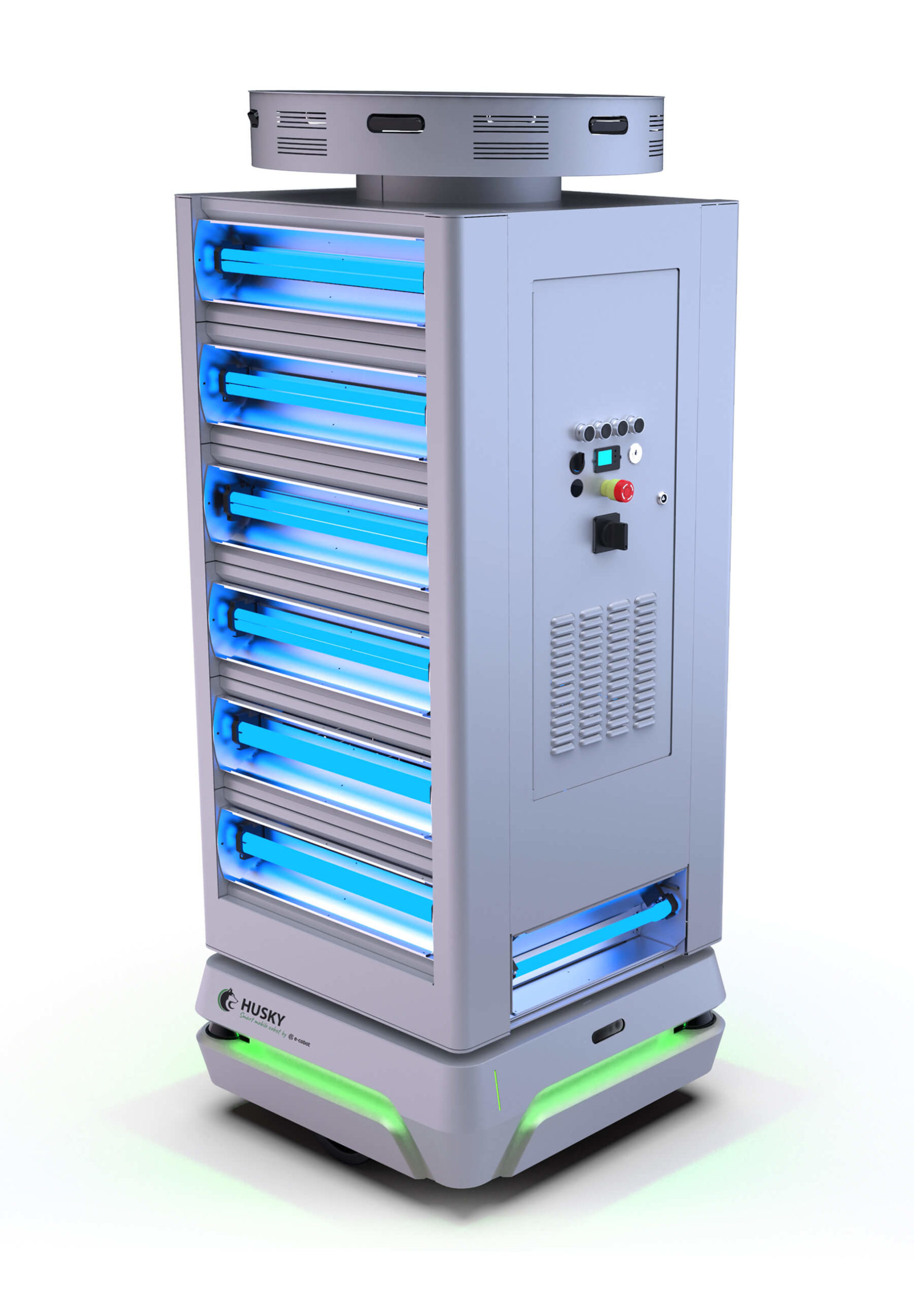 Robot mobile autonome de désinfection de l'air et des surfaces par UV-C - HUSKY UV - Autonomie 10h et vision 360°_0