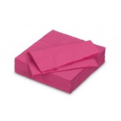 Serviette Papier Fiesta 33*33cm Framboise x600 - rose papier 20735_0