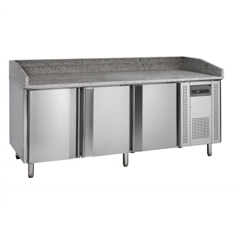 Table à pizza fabriquée en acier inoxydable SS304 - Réf PT1300_0